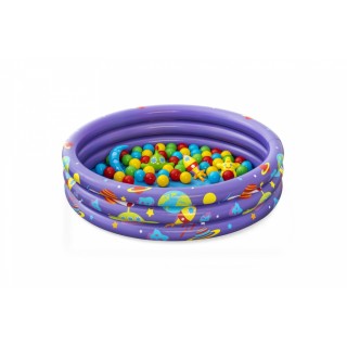 Dmuchany Basen 2w1 Kosmos dla dzieci 2+ BESTWAY 102x25cm + 50 Piłeczek + 4 Zabawki