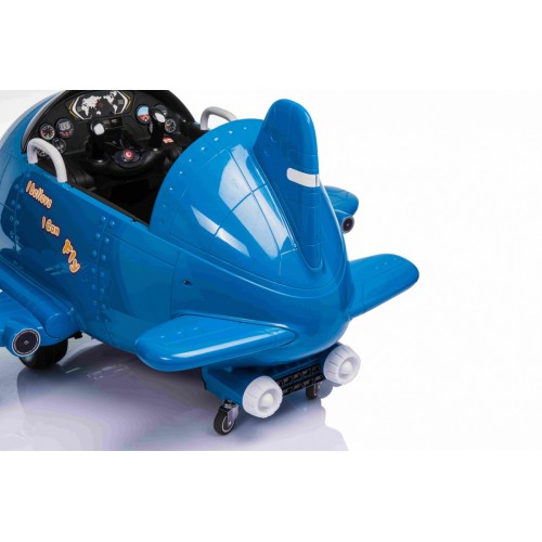 Samolot F99 Sky Limit na akumulator dla dzieci Niebieski + Ruchome śmigło + Pilot + Kółka pomocnicze + Audio LED + EVA