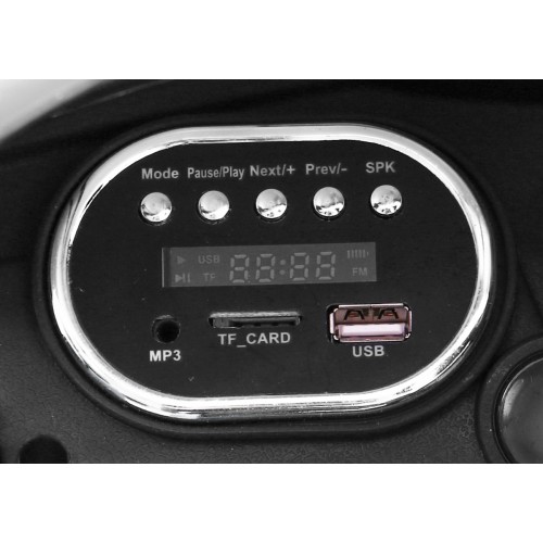 Autko Start Run na akumulator Czarny + Pilot + Funkcje bezpieczeństwa + MP3 LED