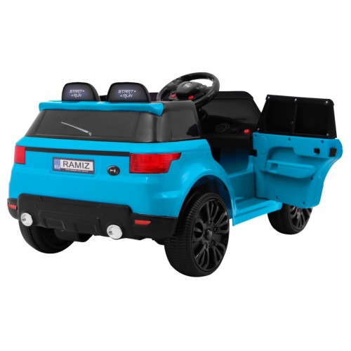 Autko Start Run na akumulator, Niebieski SUV + Pilot + Funkcje bezpieczeństwa