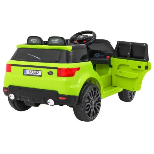 Autko Start Run na akumulator, Zielony SUV + Pilot