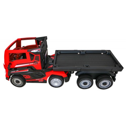 Ciężarówka Super Truck z Naczepą dla dzieci + Pilot + Wolny Start + Koła EVA + Audio Światła