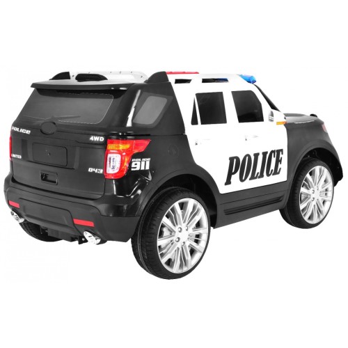 Auto SUV Police na akumulator dla dzieci + Syreny + Światła + Megafon + Pilot