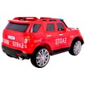 Auto SUV Straż Pożarna na akumulator dla dzieci + Syreny + Światła + Megafon + Pilot