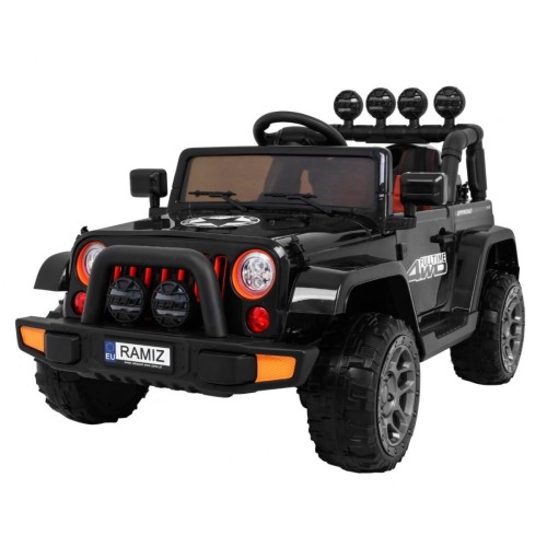 Auto Terenowe Full Time 4WD dla dzieci Czarny + Napęd 4x4 + Pilot