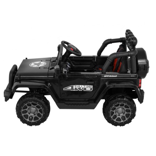 Auto Terenowe Full Time 4WD dla dzieci Czarny + Napęd 4x4 + Pilot