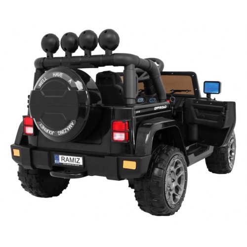 Auto Terenowe Full Time 4WD dla dzieci Czarny + Napęd 4x4 + Pilot