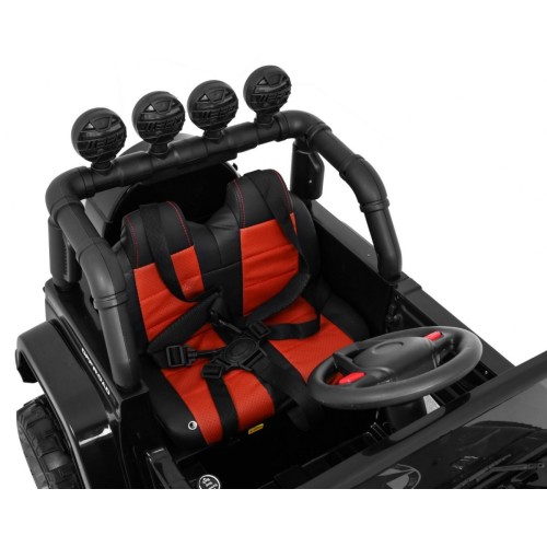 Auto Terenowe Full Time 4WD dla dzieci Czarny + Napęd 4x4 + Pilot