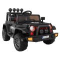 Auto Terenowe Full Time 4WD dla dzieci Czarny + Napęd 4x4 + Pilot