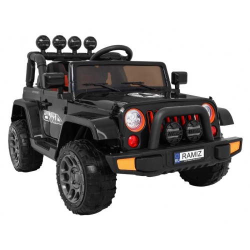 Auto Terenowe Full Time 4WD dla dzieci Czarny + Napęd 4x4 + Pilot