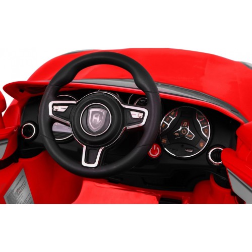 Autko Turbo-S na akumulator dla dzieci Czerwony + Pilot + Wolny Start + Koła EVA + Radio MP3