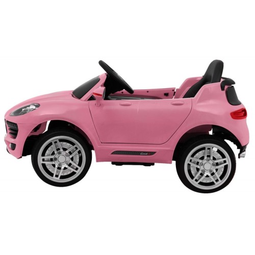 Autko Turbo-S na akumulator dla dzieci Różowy + Pilot + Wolny Start + Koła EVA + Radio MP3