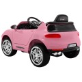 Autko Turbo-S na akumulator dla dzieci Różowy + Pilot + Wolny Start + Koła EVA + Radio MP3