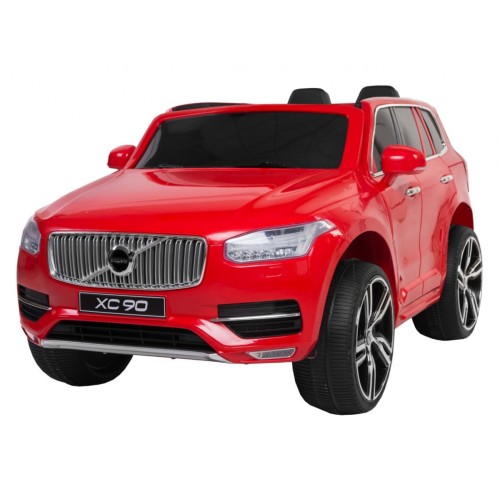 Volvo XC90 - SUV na akumulator dla dzieci Czerwony + Pilot + Bagażnik