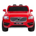 Volvo XC90 - SUV na akumulator dla dzieci Czerwony + Pilot + Bagażnik