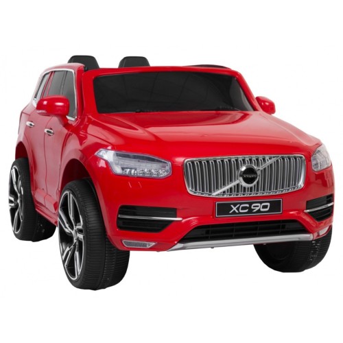 Volvo XC90 - SUV na akumulator dla dzieci Czerwony + Pilot + Bagażnik