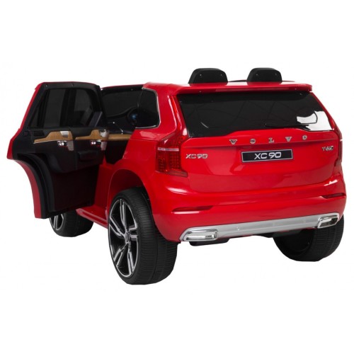 Volvo XC90 - SUV na akumulator dla dzieci Czerwony + Pilot + Bagażnik