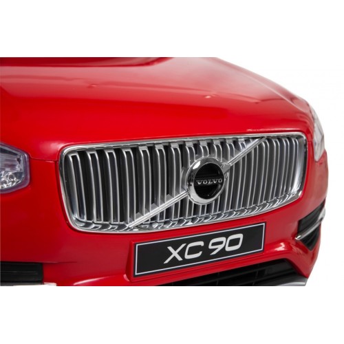 Volvo XC90 - SUV na akumulator dla dzieci Czerwony + Pilot + Bagażnik