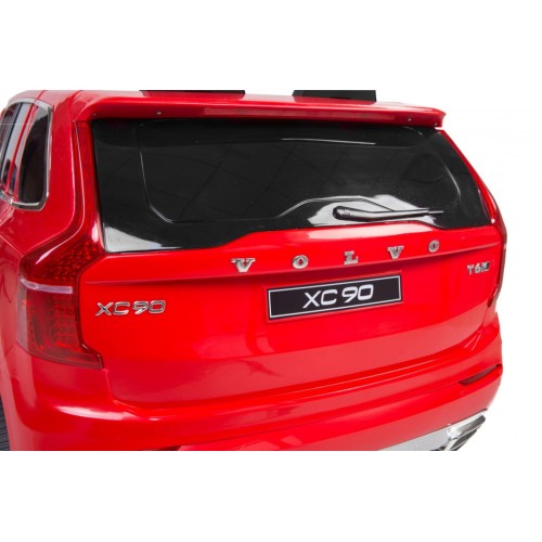 Volvo XC90 - SUV na akumulator dla dzieci Czerwony + Pilot + Bagażnik