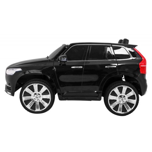 Volvo XC90 - SUV - na akumulator dla dzieci Lakier Czarny + Pilot + Bagażnik