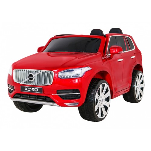 Volvo XC90 - SUV na akumulator dla dzieci Lakier Czerwony + Pilot + Bagażnik