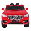 Volvo XC90 - SUV na akumulator dla dzieci Lakier Czerwony + Pilot + Bagażnik