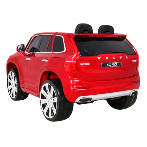 Volvo XC90 - SUV na akumulator dla dzieci Lakier Czerwony + Pilot + Bagażnik