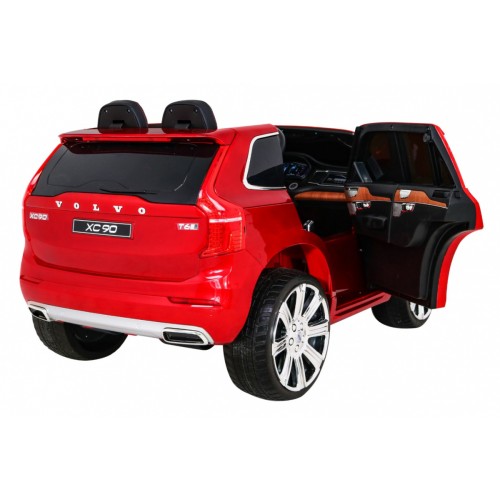 Volvo XC90 - SUV na akumulator dla dzieci Lakier Czerwony + Pilot + Bagażnik