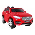 Volvo XC90 - SUV na akumulator dla dzieci Lakier Czerwony + Pilot + Bagażnik