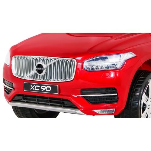 Volvo XC90 - SUV na akumulator dla dzieci Lakier Czerwony + Pilot + Bagażnik