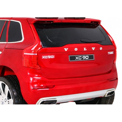 Volvo XC90 - SUV na akumulator dla dzieci Lakier Czerwony + Pilot + Bagażnik