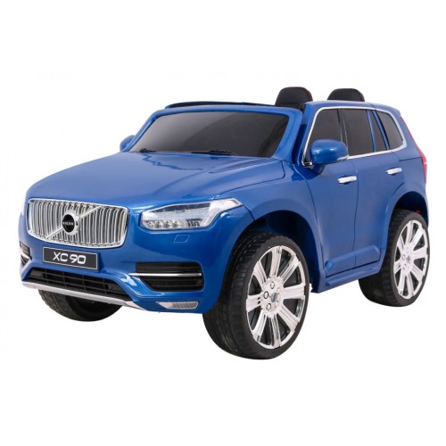 Volvo XC90 na akumulator dla dzieci - SUV - Lakier Niebieski + Pilot + Bagażnik
