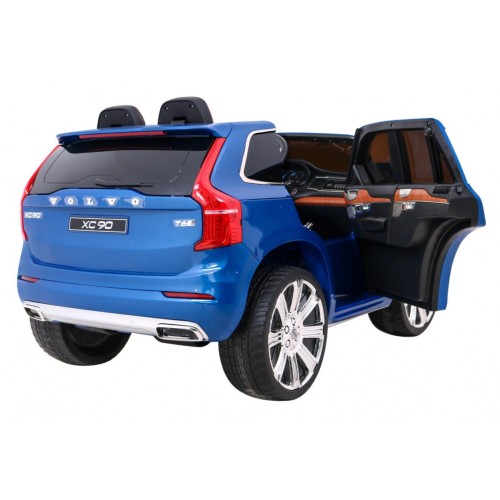 Volvo XC90 na akumulator dla dzieci - SUV - Lakier Niebieski + Pilot + Bagażnik