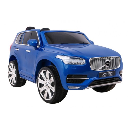 Volvo XC90 na akumulator dla dzieci - SUV - Lakier Niebieski + Pilot + Bagażnik