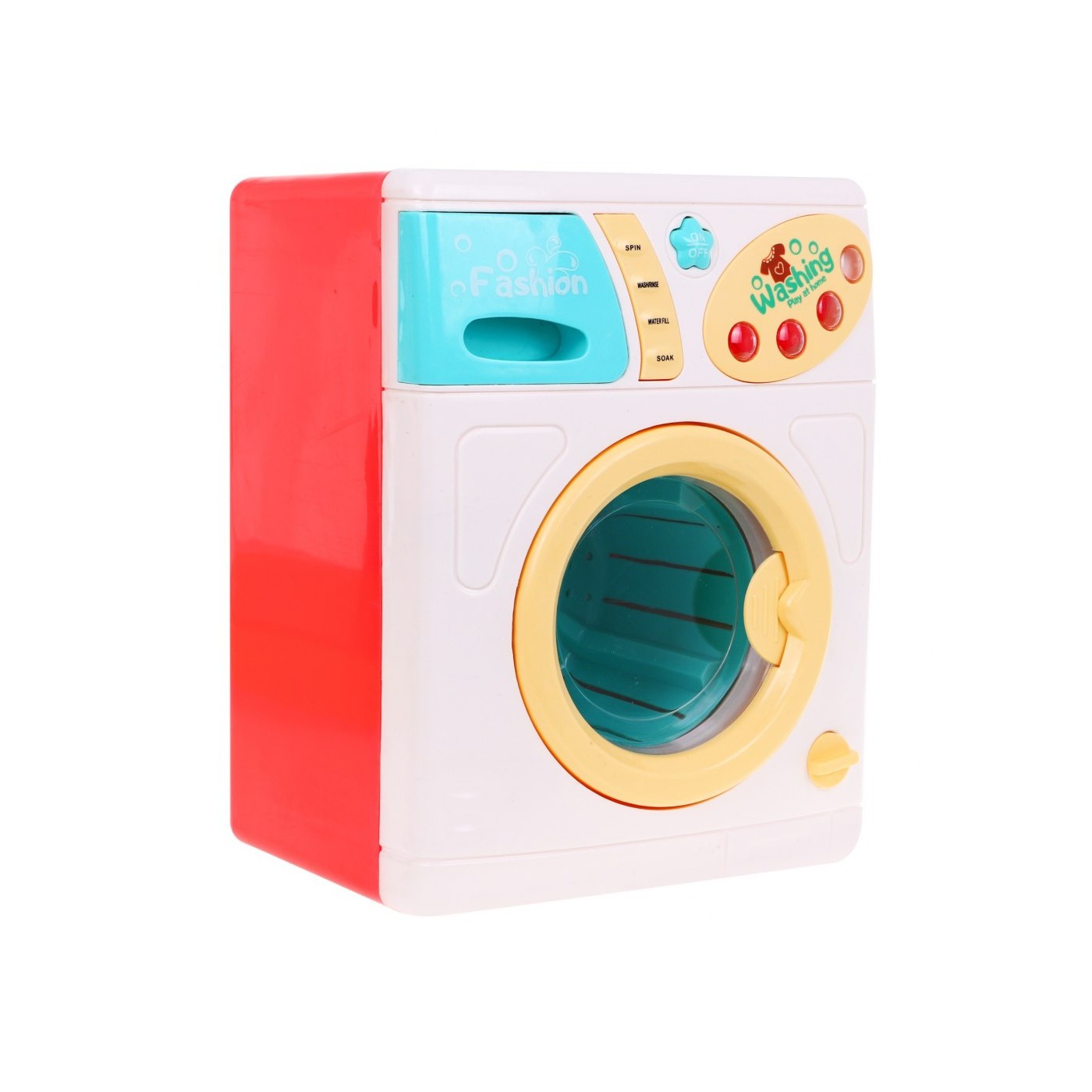 Kolorowa Pralka dla dzieci 3+ Funkcja prania + Szufladka na wodę + Wesoła muzyka