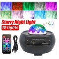 Obrotowy Projektor Pozytywka dla dzieci 3+ Gwieździste niebo 10 kolorów + Lampka nocna + Głośnik do MP3