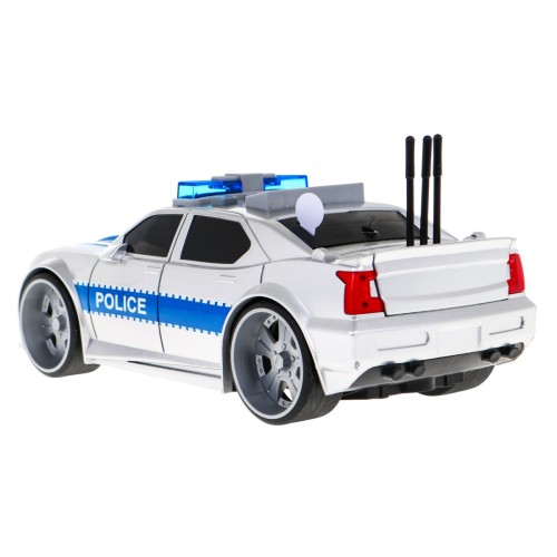Interaktywny radiowóz dla dzieci 3+ Model auta policyjnego 1:16 Światła + Dźwięki