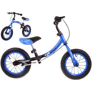 Rowerek biegowy dla dzieci Boomerang SporTrike Niebieski Nauki jazdy + Zmienny układ ramy