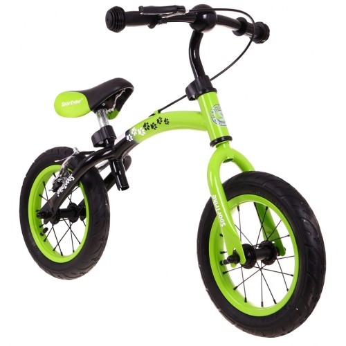 Rowerek biegowy dla dzieci Boomerang SporTrike Zielony Nauki jazdy + Zmienny układ ramy