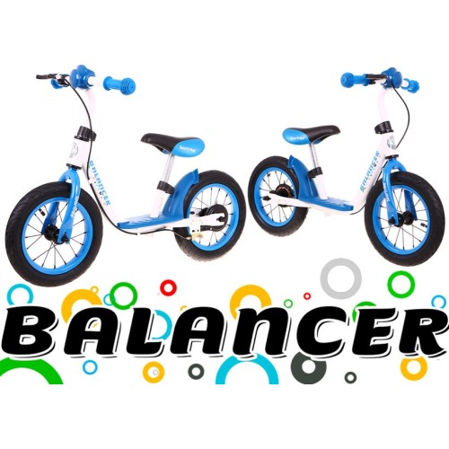 Rowerek biegowy SporTrike Balancer dla dzieci Niebieski Pierwszy rowerek do Nauki jazdy