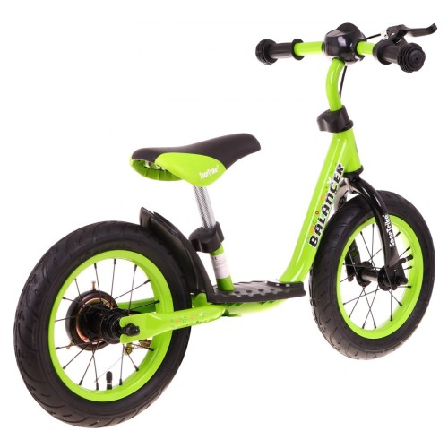 Rowerek biegowy SporTrike Balancer dla dzieci Zielony Pierwszy rowerek do Nauki jazdy