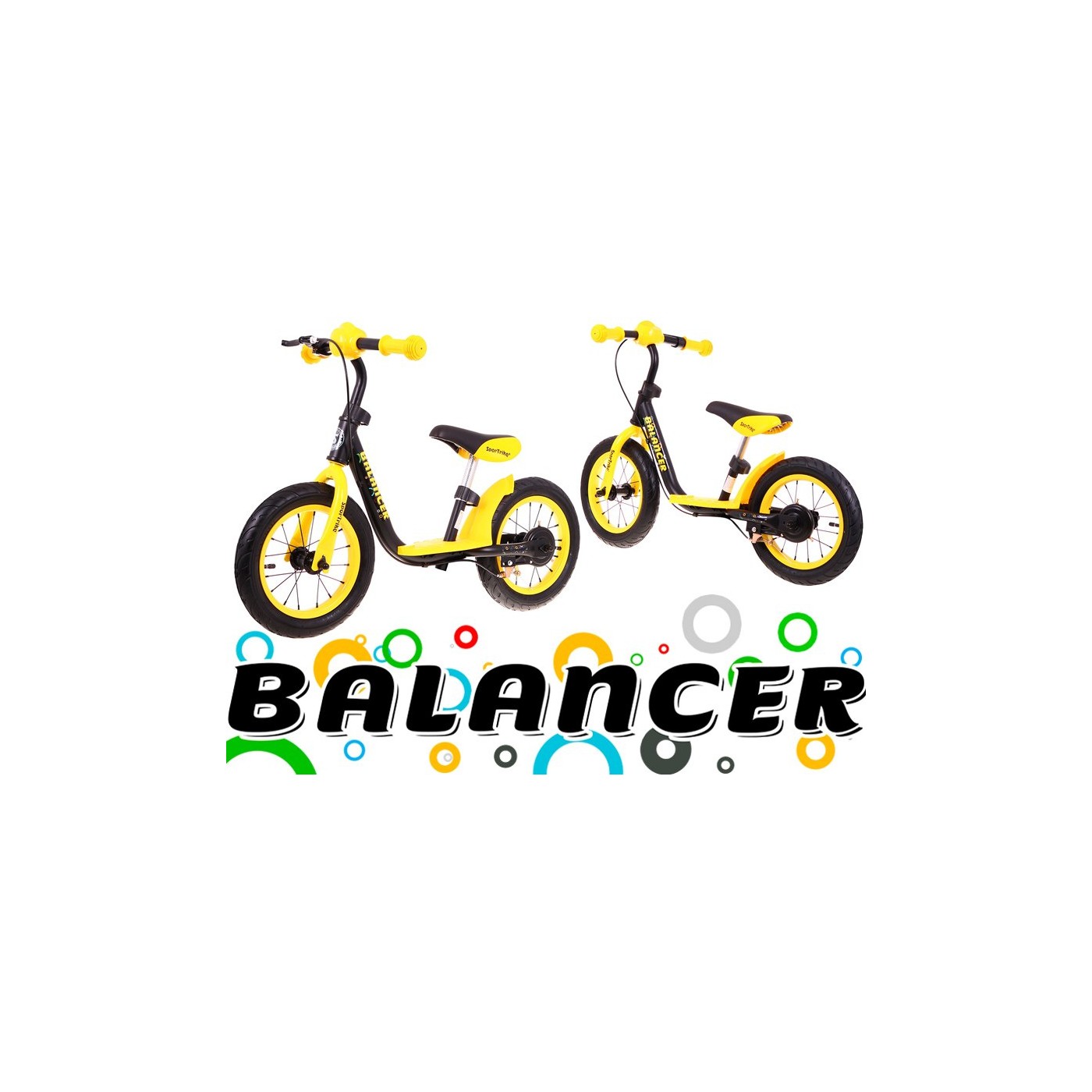 Rowerek Biegowy Sportrike Balancer Żółty