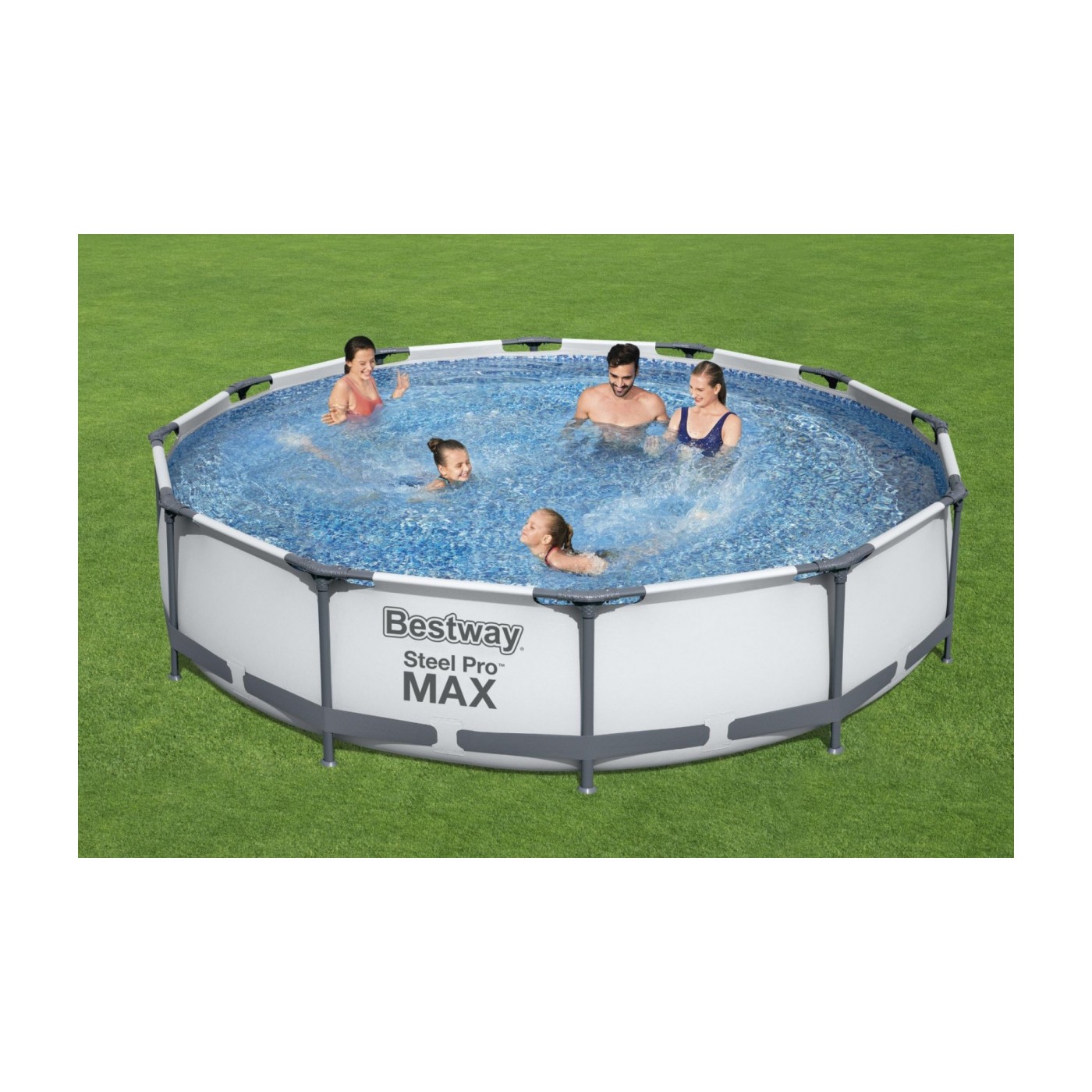 Swimming pool Ceilings 12 ft 366x76 cm SteelPRO 3 in 1 BESTW