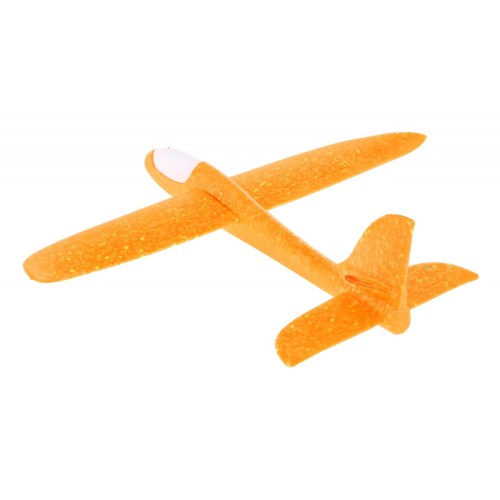 Model Samolotu ze styropianu dla dzieci Żółty + Ruchomy statecznik + Światełko