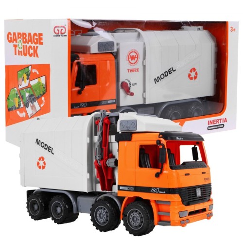 Toy Car Truck Garbage Truck Orange