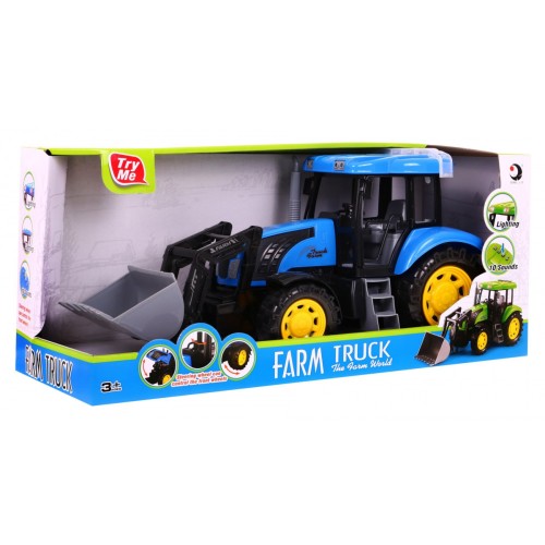 Traktor Niebieski Dźwięki Światełka Niebieski