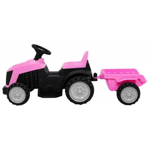 Traktor z Przyczepą Różowy