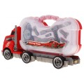 Ciężarówka 2w1 z walizką Narzędzi dla dzieci 3+ Rozkręcany pojazd + Wymiana kół + Dźwięki