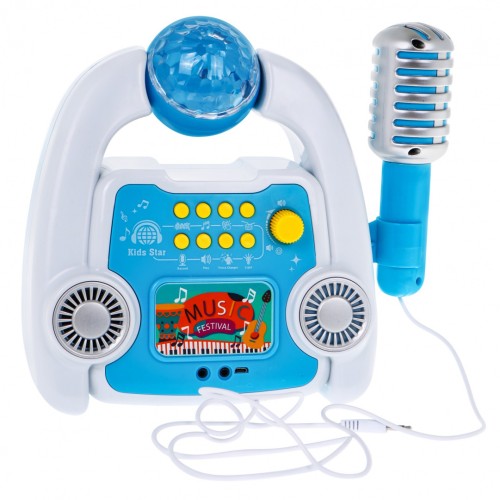 Wielofunkcyjny zestaw Karaoke dla dzieci 5+ Mikrofon + Statyw + Wzmacniacz Dźwięki Światła