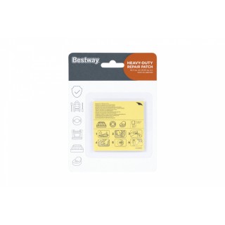 Zestaw 10 Łatek naprawczych do materiału PVC 6,5x6,5cm BESTWAY
